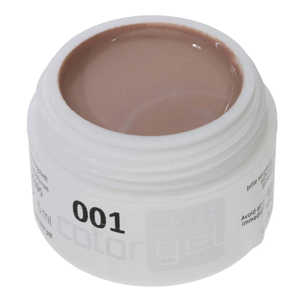 #001 < t5>FFEKT Farbgel - Color Gel 5ml Dezent schimmernder Nude-Ton