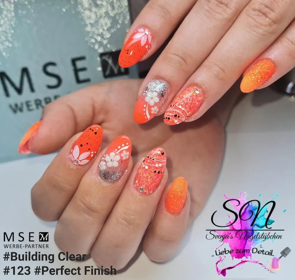 #123 Gel de Color Premium-PURE 5ml Naranja Brillante