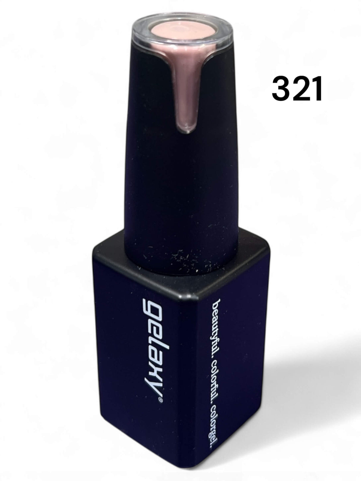 <t0>elaxy Shellac #321 - Dezenт schimmerndes Beige-Rosa