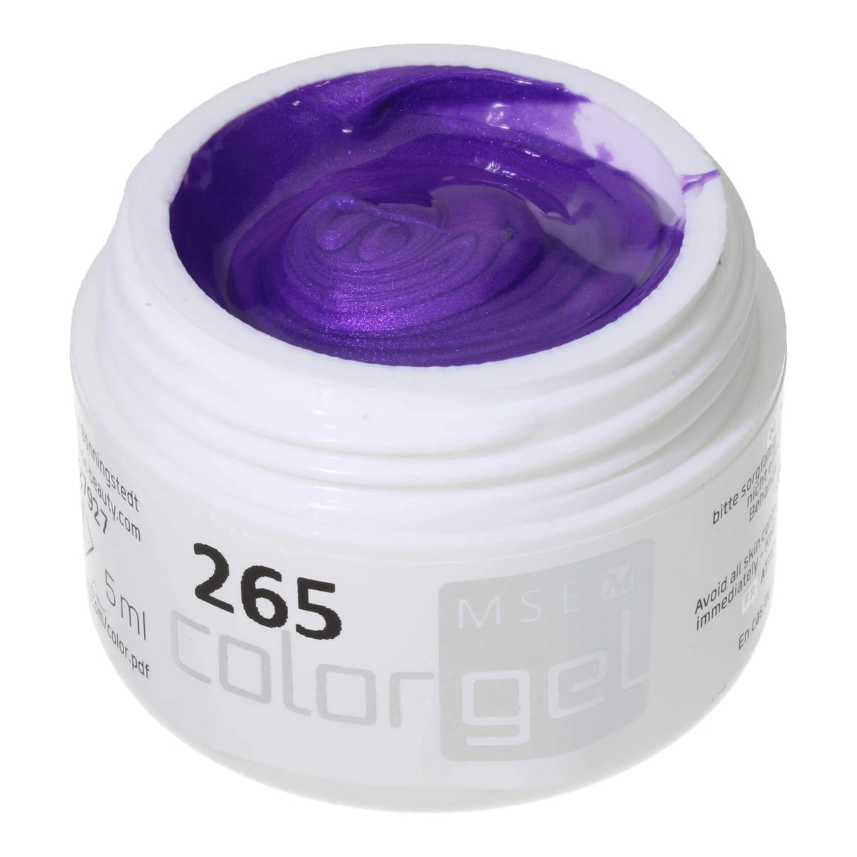 #265 <<<< t52>51>39>5>remium-EFFEKT Color Gel 5ml Leuchtendes Violett mit Rose-Schimmer