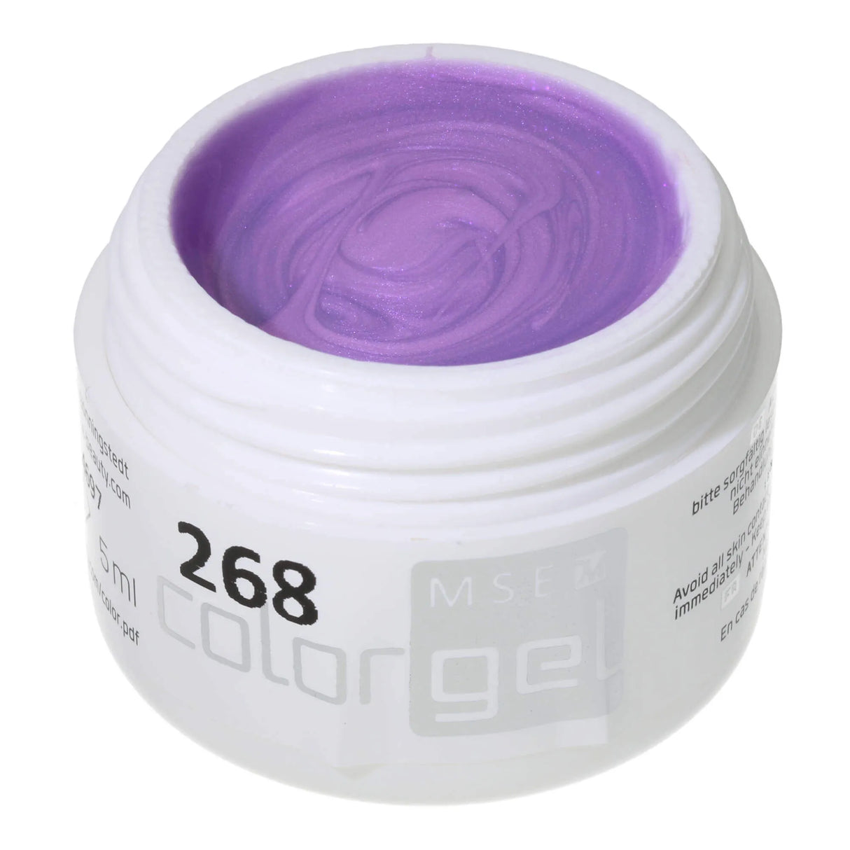 #268 <<< t54>48>5>remium-EFFEKT Color Gel 5ml Heller Fliederton mit Perlglanzeffekt