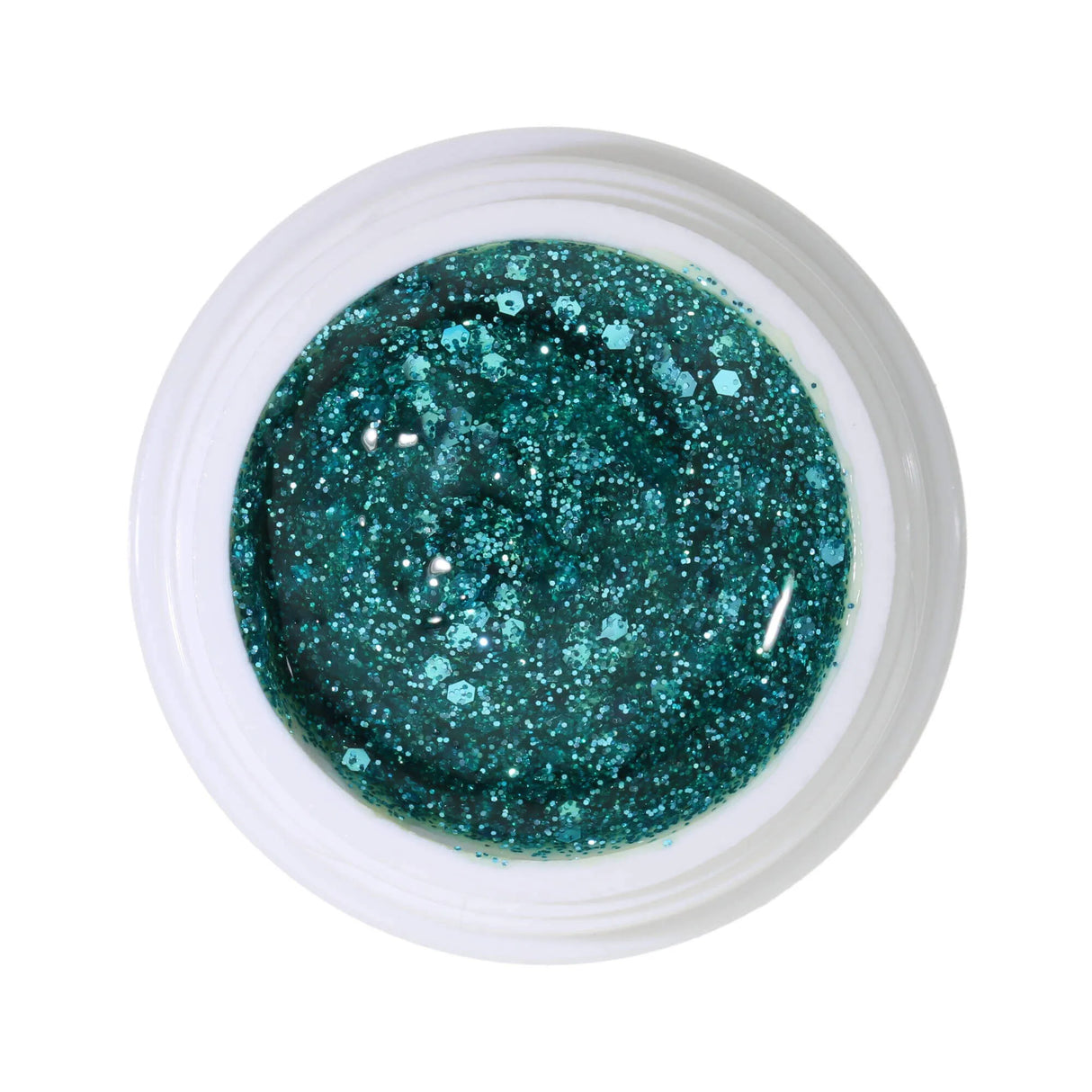 #281 Gel Coloré Premium GLITTER 5ml Paillette Turquoise