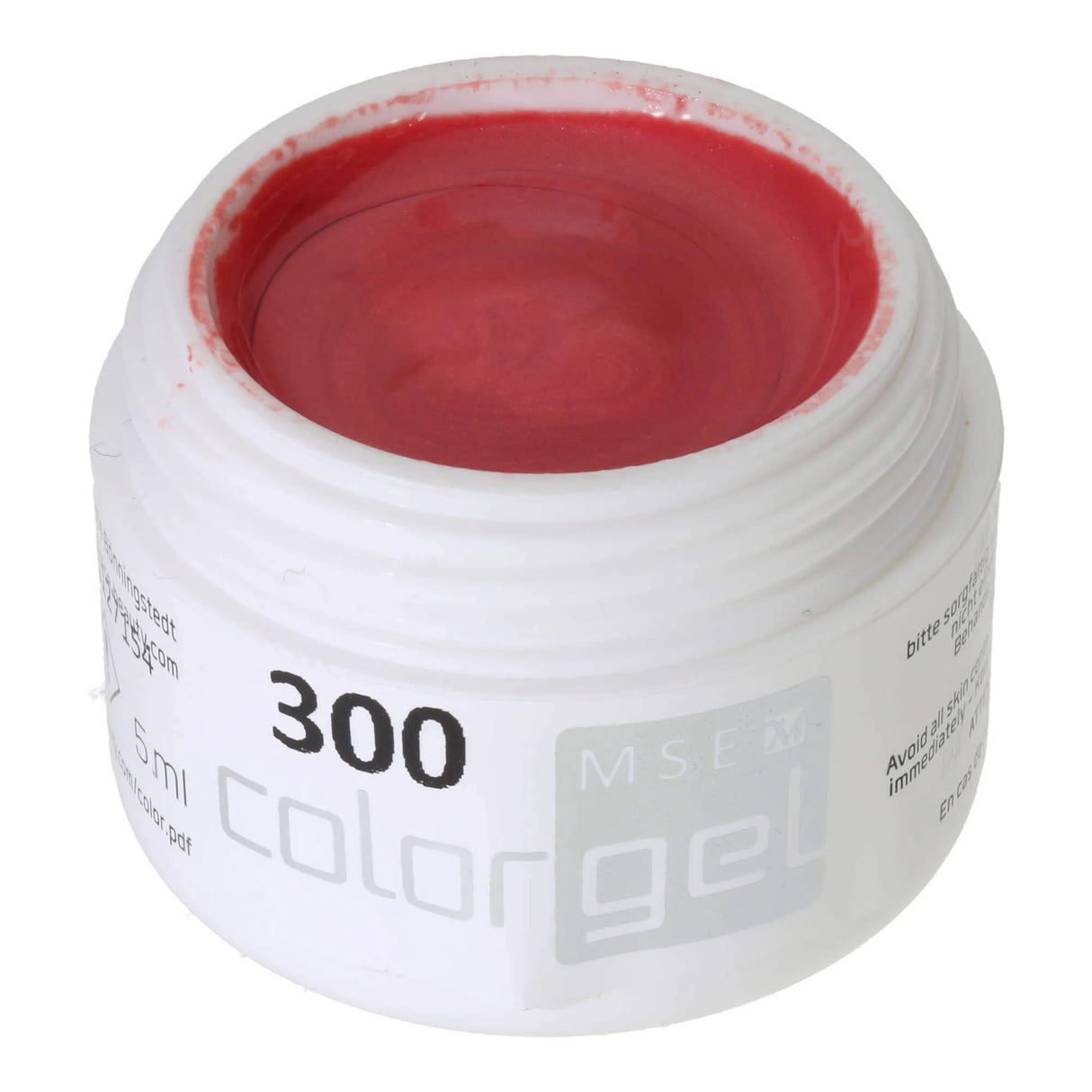 #300 << t51>5>remium-EFFEKT Color Gel 5ml Blasses Himbeerrot mit Schimmer