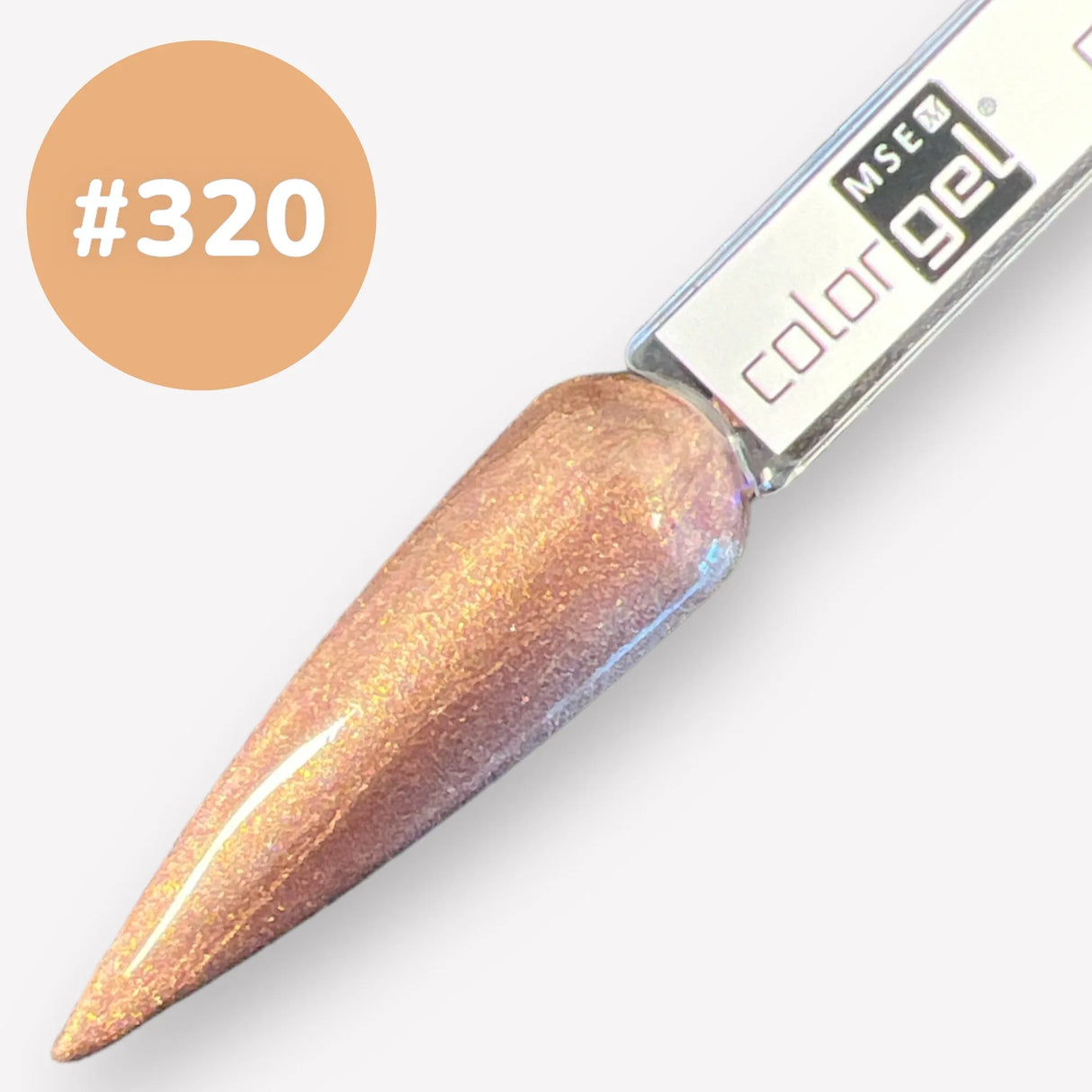 #320 <<<<< t68>59>52>46>5>remium-EFFEKT Color Gel 5ml Dunkler Goldton mit leichtem Violettschimmer