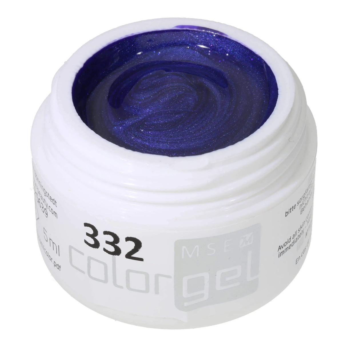 #332 <<< t62>48>5>remium-EFFEKT Color Gel 5ml Dunkles, leuchTendes Blau miT SchimmereffekT