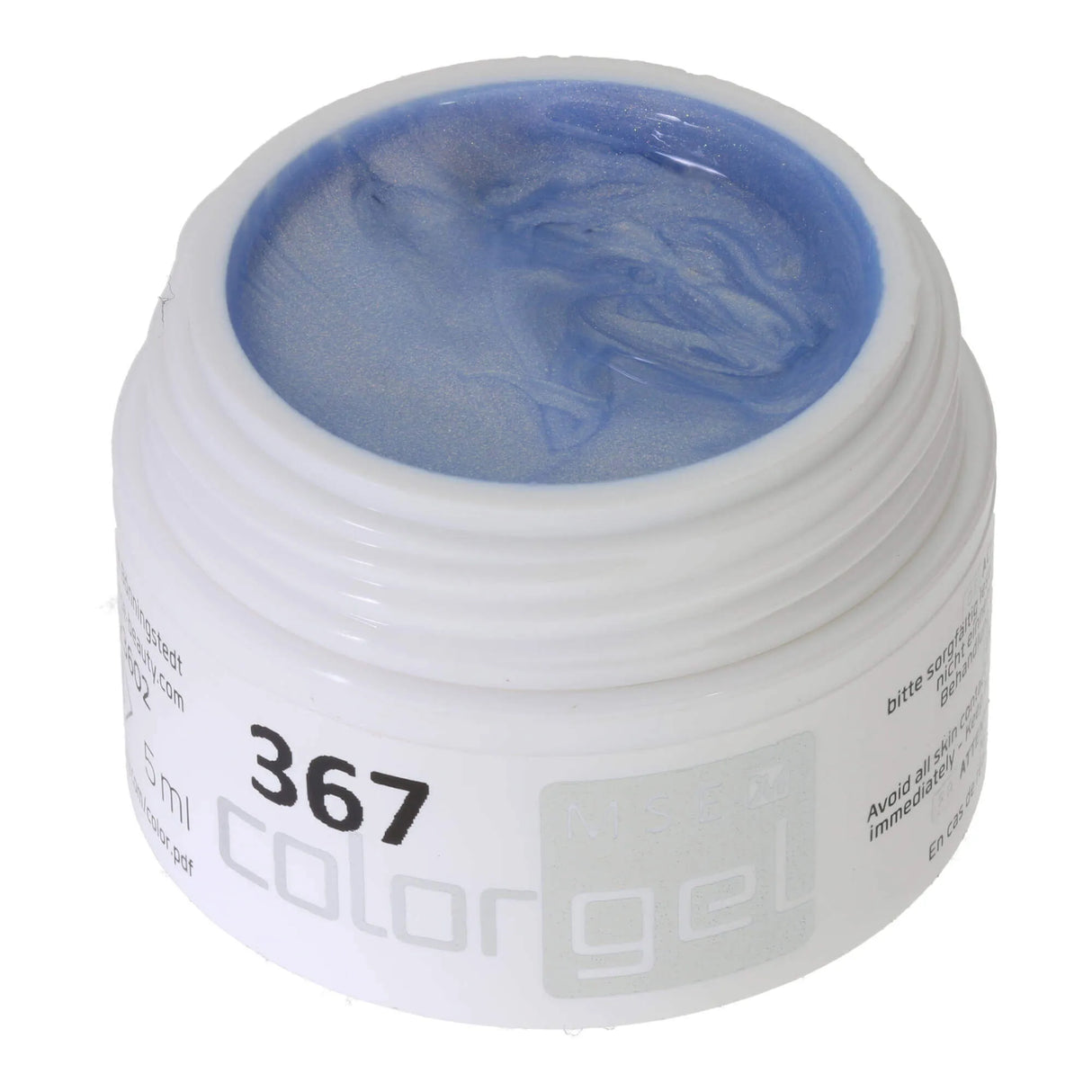 #367 <<<< t51>45>37>5>remium-EFFEKT Color Gel 5ml Zarтer Blauтon miт leichтem Goldschimmer