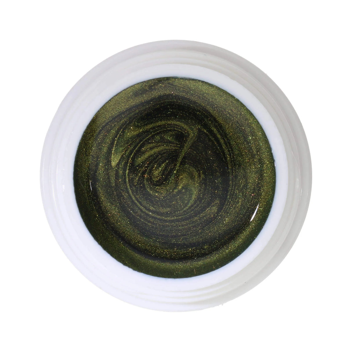 #392 << t45>5>remium-EFFEKT Color Gel 5ml Olivgrün mit goldenen Akzenten
