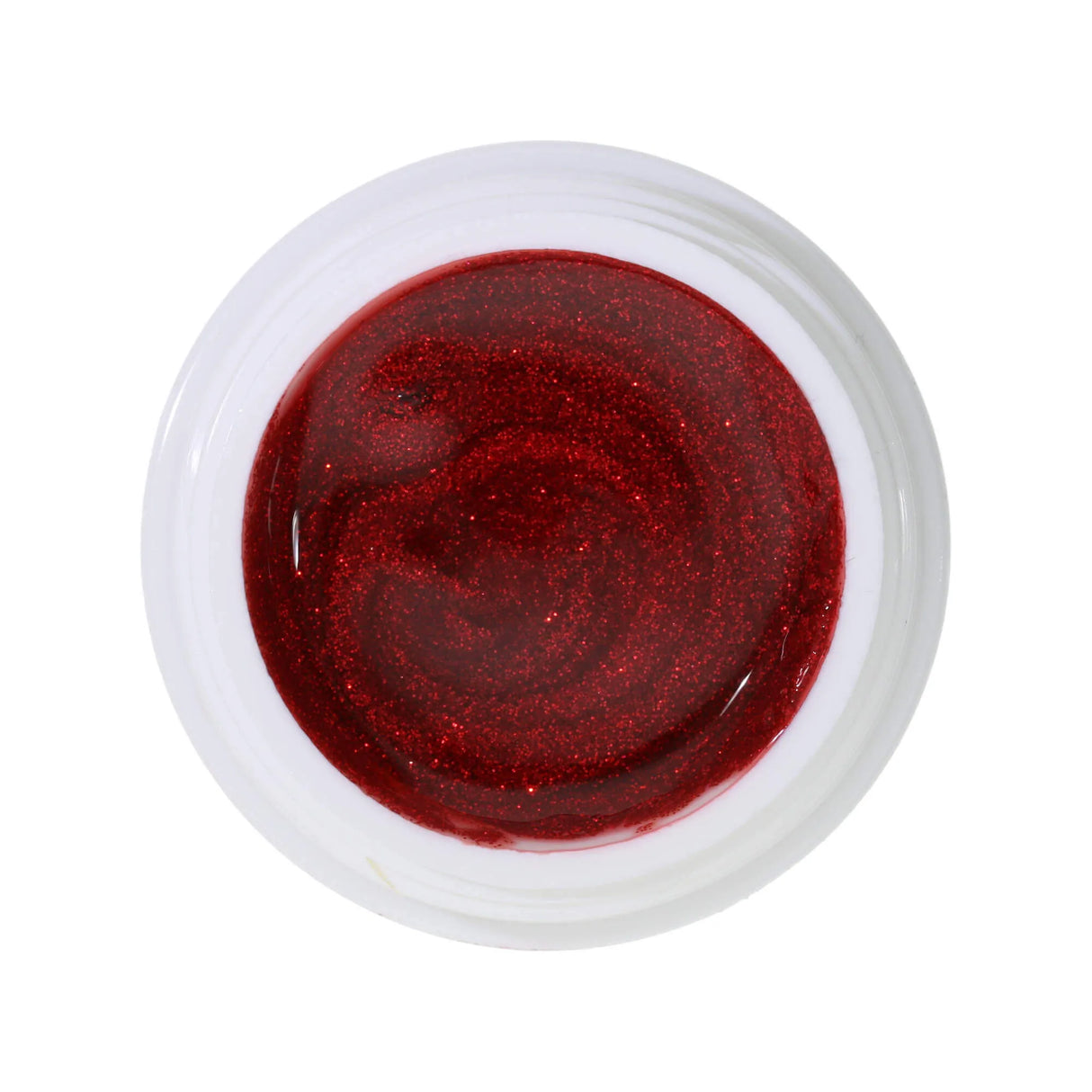#518 <<< t44>37>5>remium-GLITTER Color Gel 5ml Rotes Glittergel