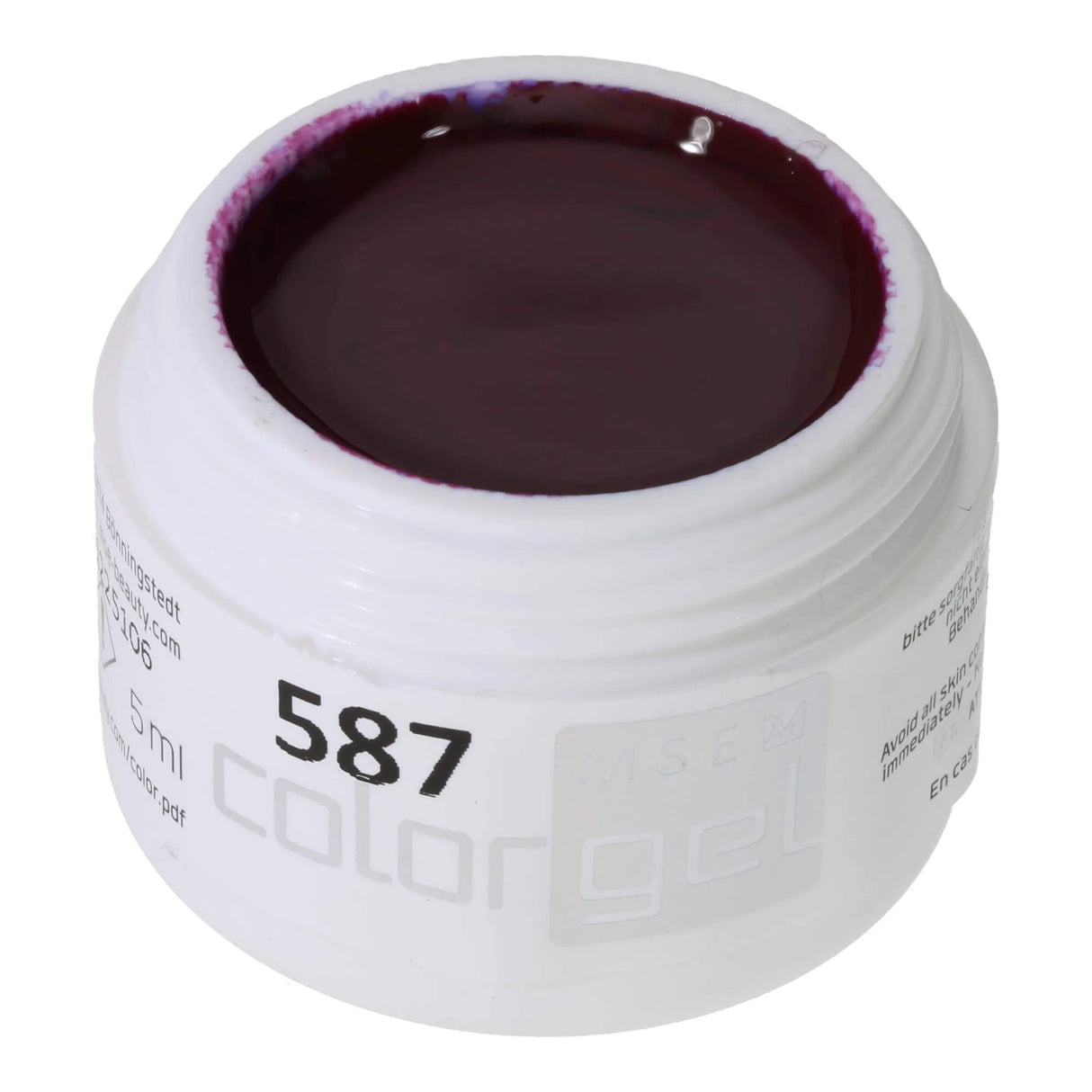 #587 < t5>remium-PURE Color Gel 5ml Rot