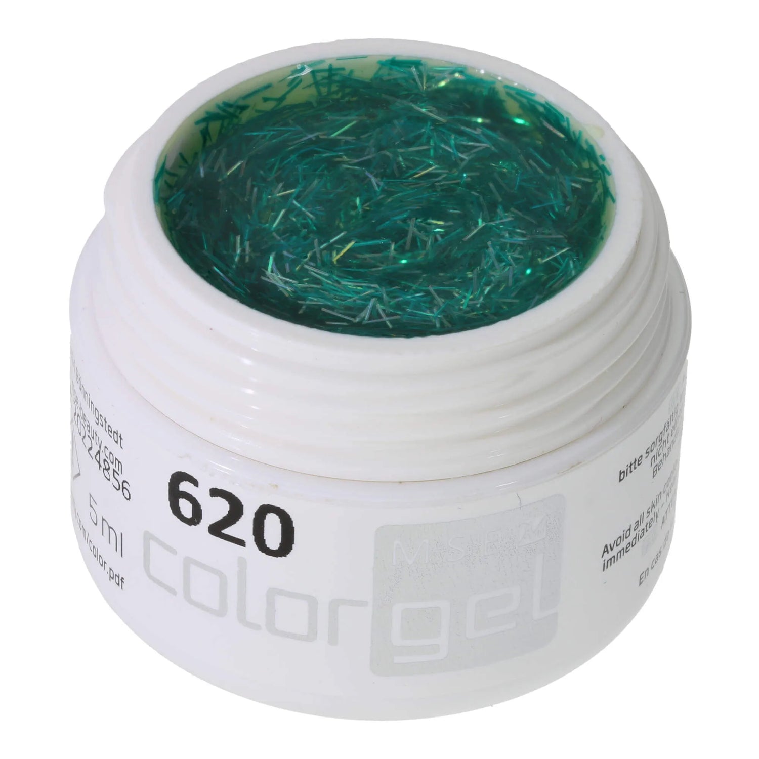 #620 Premium-GLITTER  Color  Gel 5ml  Grün
