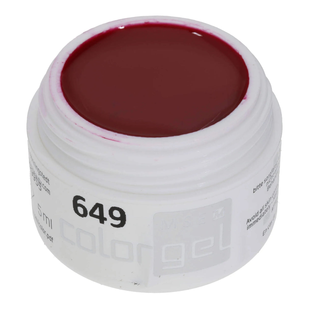#649 < t5>remium-PURE  Color  Gel 5ml  Rot