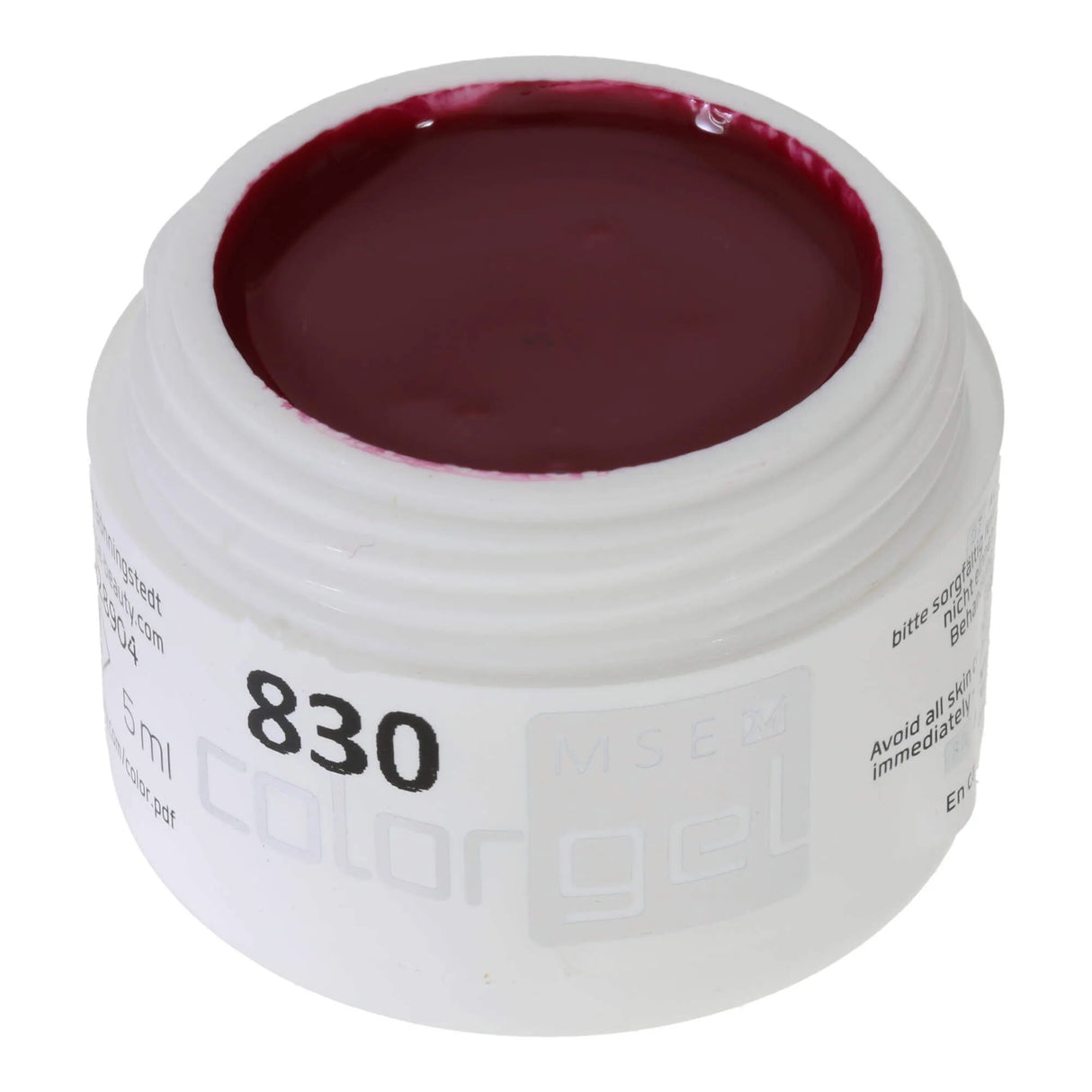 #830 < t5>remium-PURE Color Gel 5ml Rot