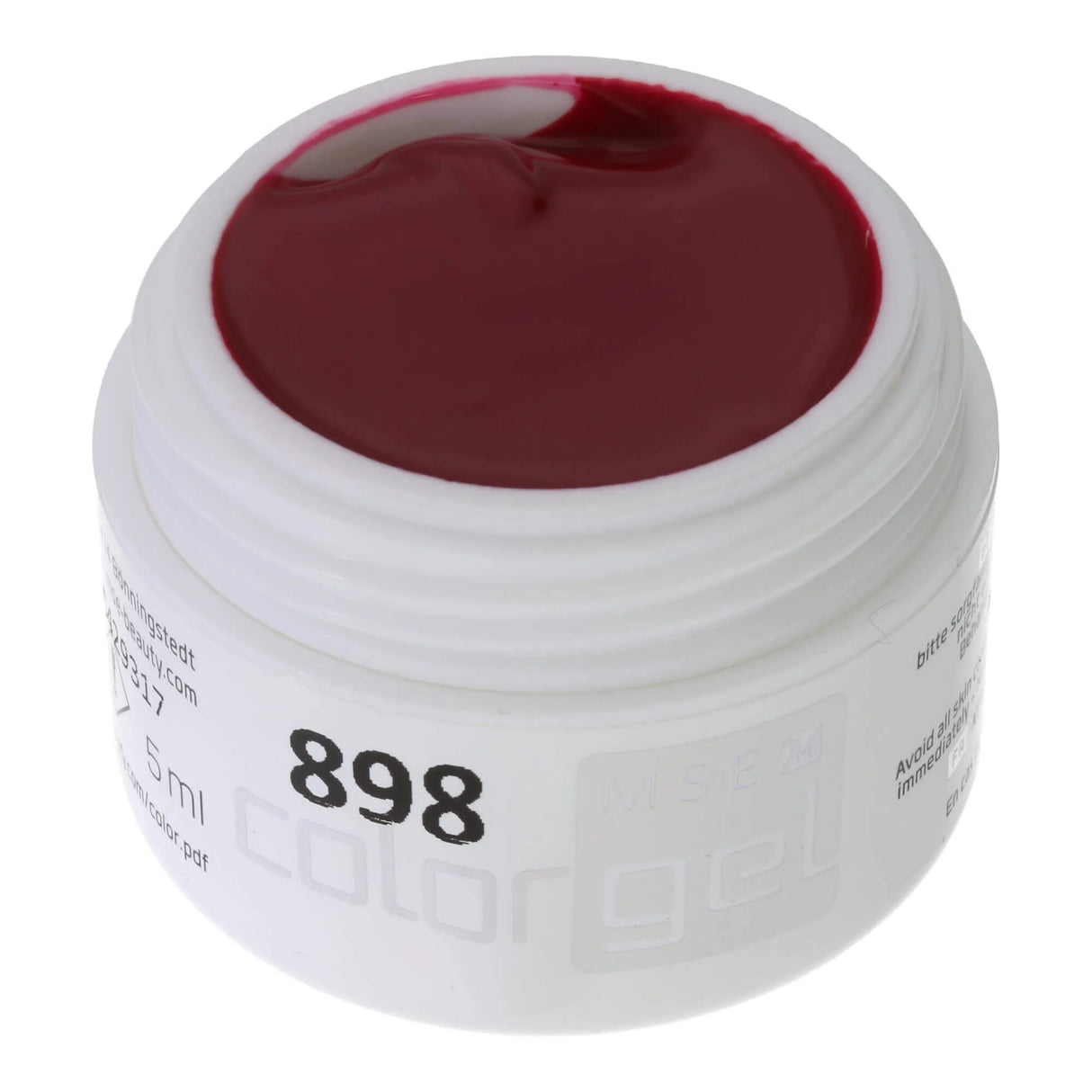 #898 < t5>remium-PURE Color Gel 5ml Rot