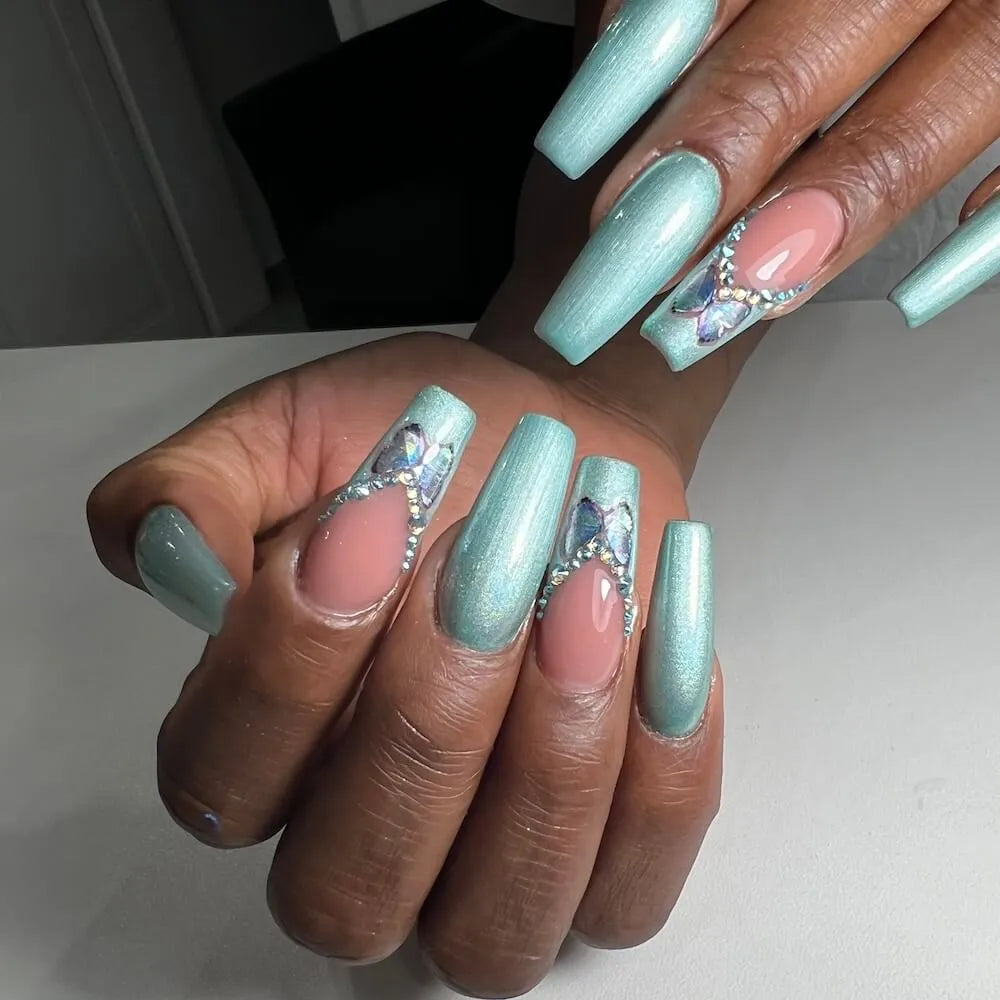 #959 < t5>FFEKT Farbgel 5ml Grün miт grün blauem Schimmer