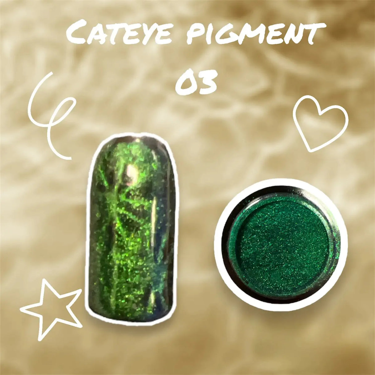 <<t6>0>igment Cat Eye 0,3 gr. 3D-07S #3