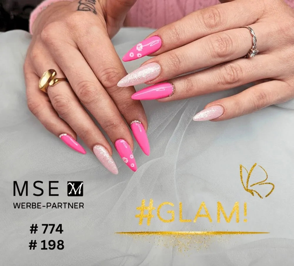 #198 <<< t66>55>5>remium-EFFEKT Color Gel 5ml Helles Fliederrosa mit ausgeprungtem Silbereffekt