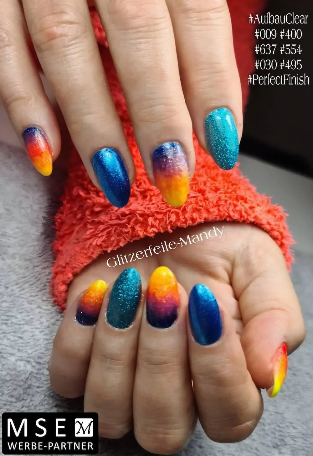 #009 Premium-EFFEKT Color Gel 5ml Jeansblau mit silbernem Perlglanz - MSE - The Beauty Company