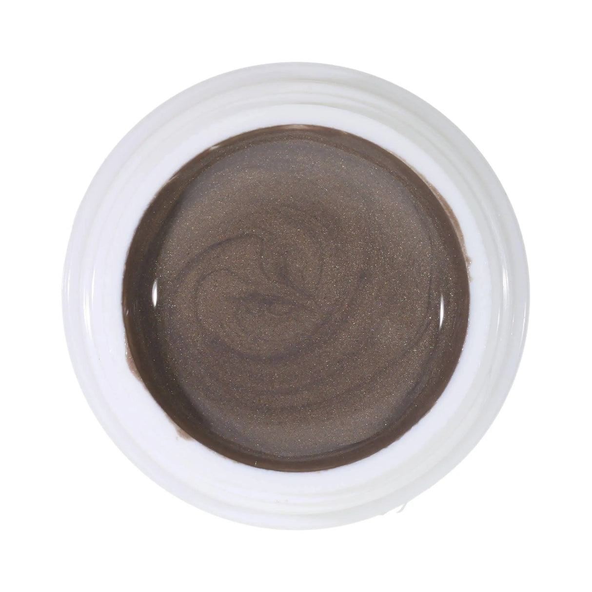 #022 Premium-EFFEKT Color Gel 5ml Elegantes Graubraun mit gold/grünem Perlglanz - MSE - The Beauty Company