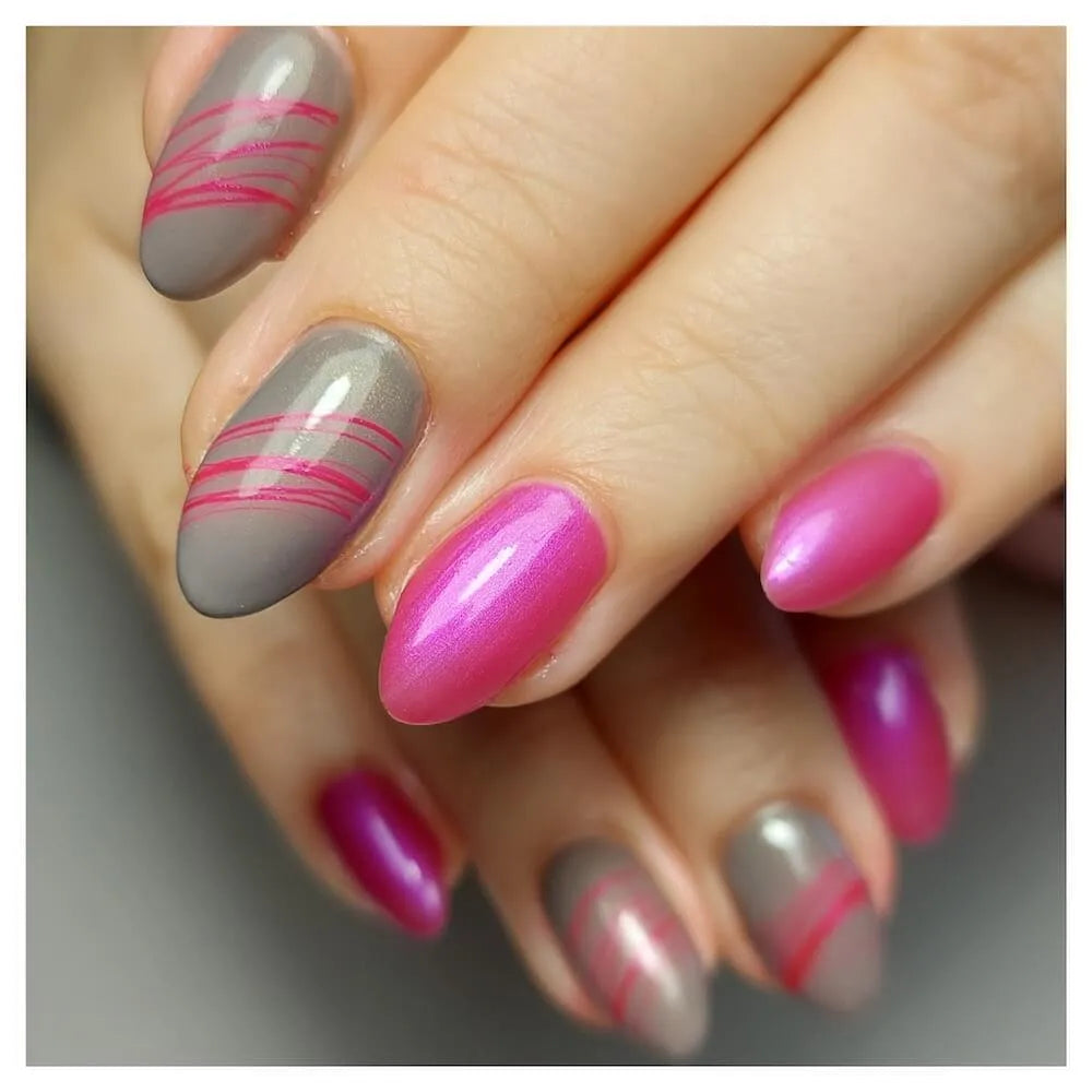 #023 Premium-EFFEKT Color Gel 5ml Elegantes Graubraun mit dezentem Perlglanz - MSE - The Beauty Company