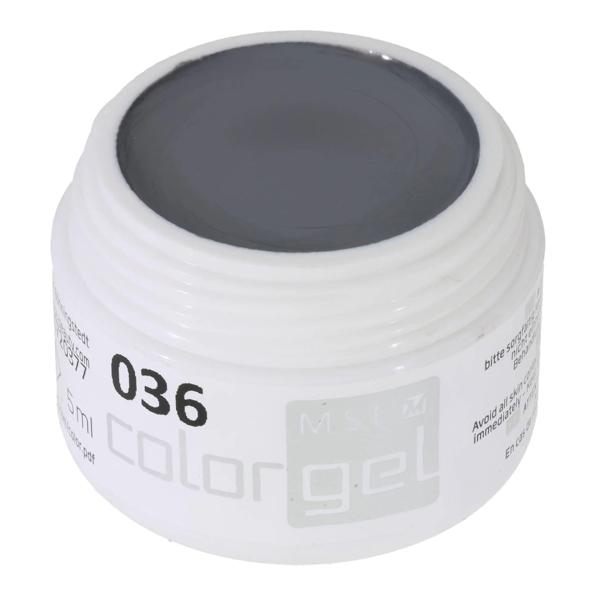 #036 Premium-PURE Color Gel 5ml Helles Steingrau - MSE - The Beauty Company