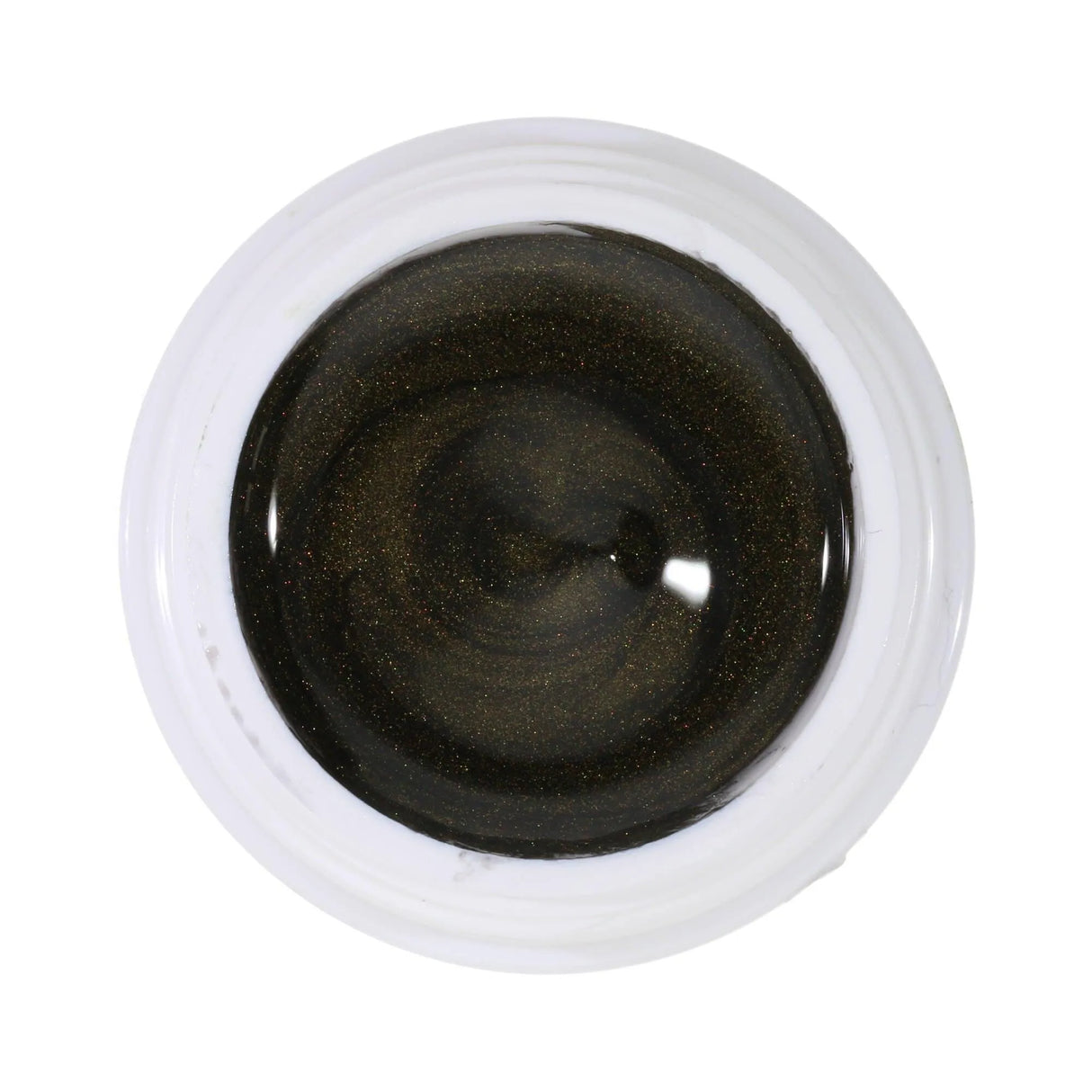 #043 Premium-EFFEKT Color Gel 5ml Dunkles Olivgrün mit goldenem Perleffekt - MSE - The Beauty Company