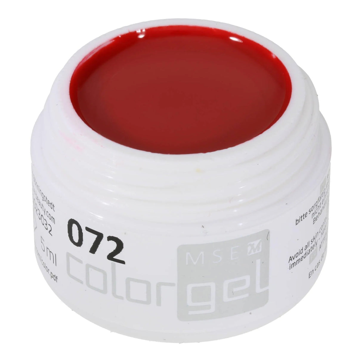 #072 Premium-PURE Color Gel 5ml Klassisches Nagellackrot - MSE - The Beauty Company