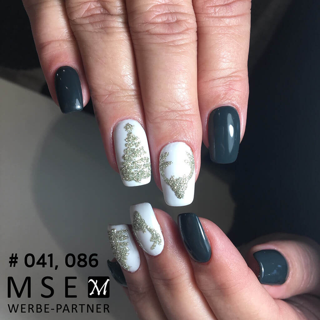 #086 Premium-EFFEKT Color Gel 5ml Metallic Silber mit goldfarbendem Unterton - MSE - The Beauty Company