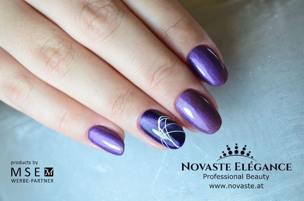 #092 Premium-EFFEKT Color Gel 5ml Dunkelviolett rot-blau changierend - MSE - The Beauty Company