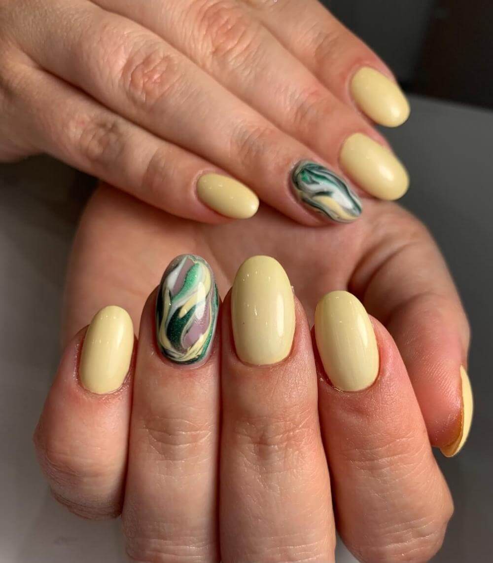 #133 Premium-EFFEKT Color Gel 5ml Dunkelgrün mit grünem Perlglanz - MSE - The Beauty Company