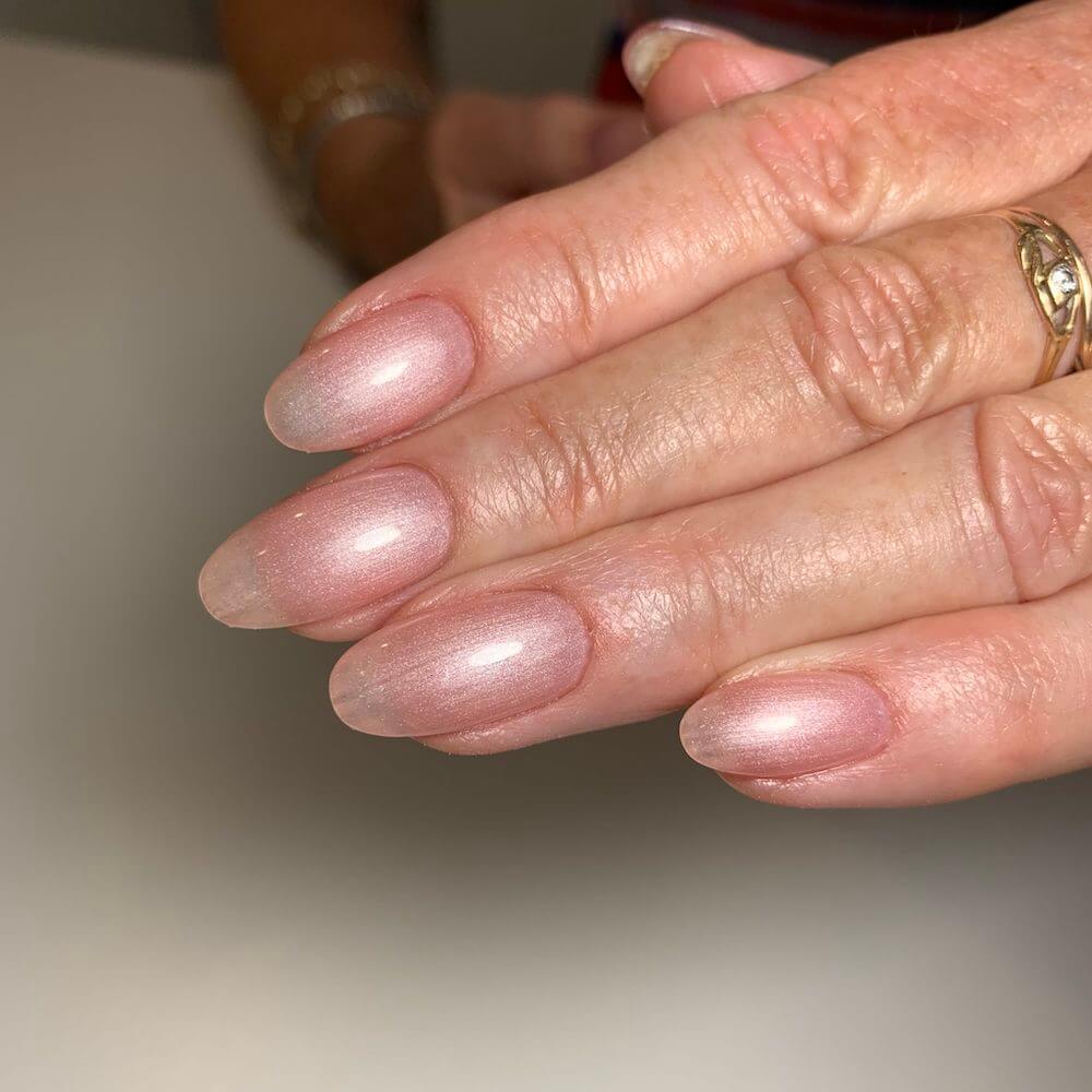 #145 Premium-EFFEKT Color Gel 5ml Blassrosa mit silbernem Perl - MSE - The Beauty Company