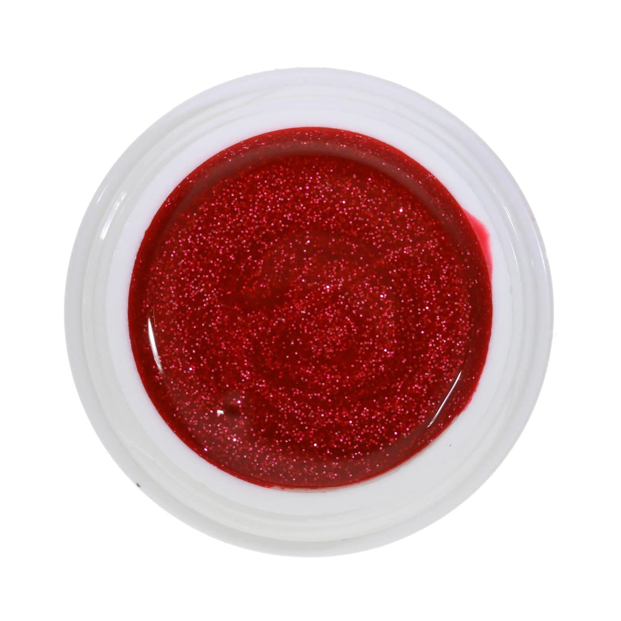 #166 Premium-GLITTER Color Gel 5ml Himbeerrot mit Silberglitter - MSE - The Beauty Company