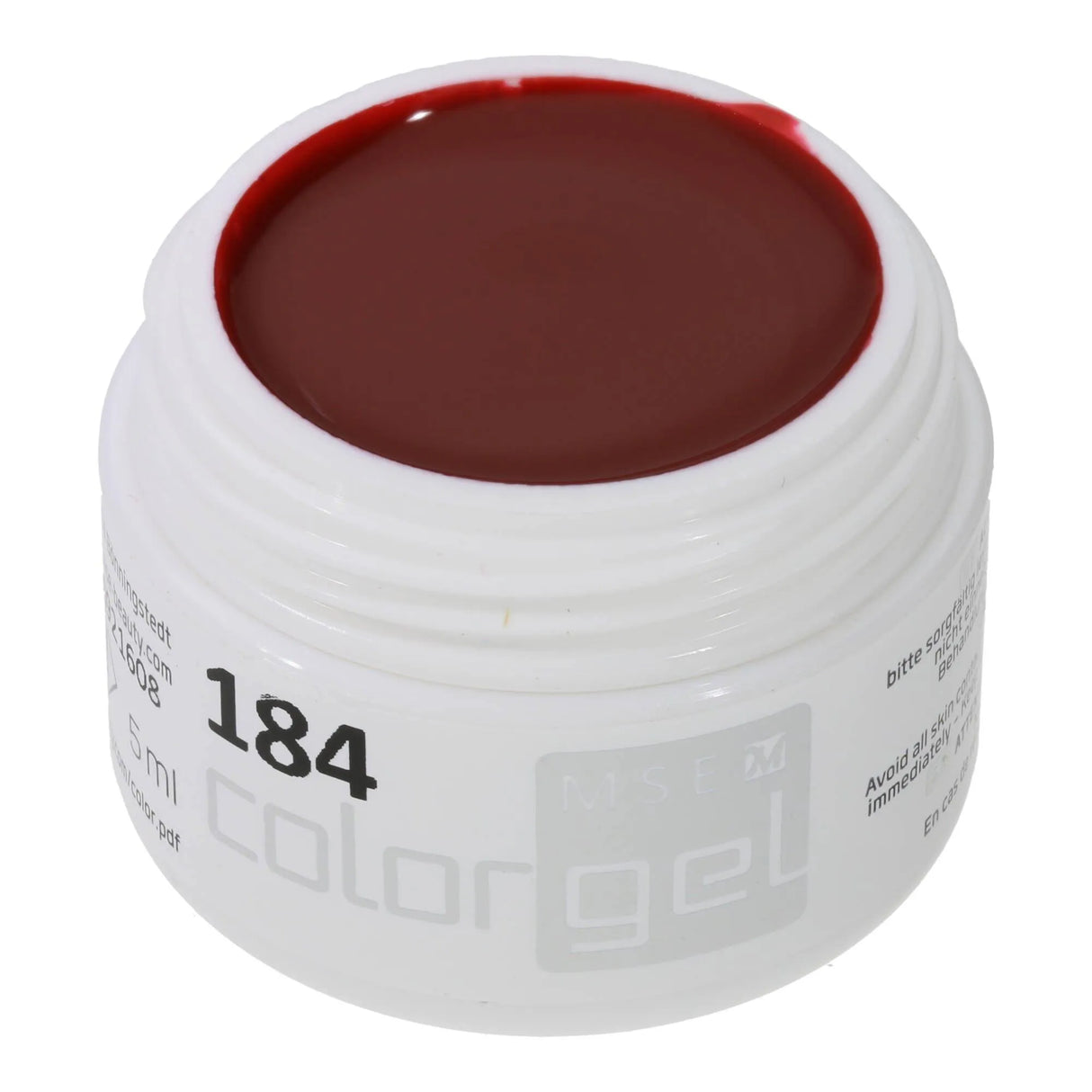 #184 Premium-PURE Color Gel 5ml Mittleres Braunrot - MSE - The Beauty Company