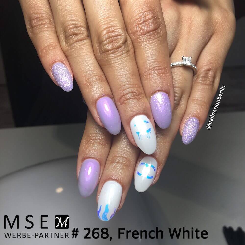 #268 Premium-EFFEKT Color Gel 5ml Heller Fliederton mit Perlglanzeffekt - MSE - The Beauty Company