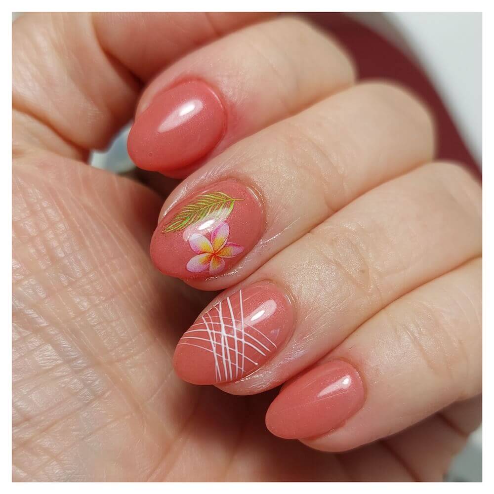 #300 Premium-EFFEKT Color Gel 5ml Blasses Himbeerrot mit Schimmer - MSE - The Beauty Company