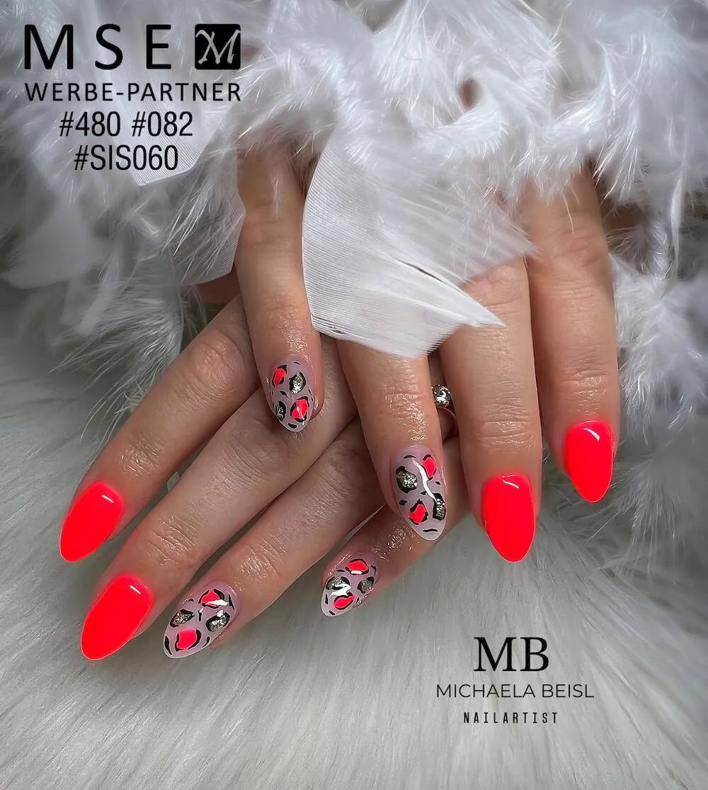 #480 Premium-PURE Color Gel 5ml Neonrot - MSE - The Beauty Company