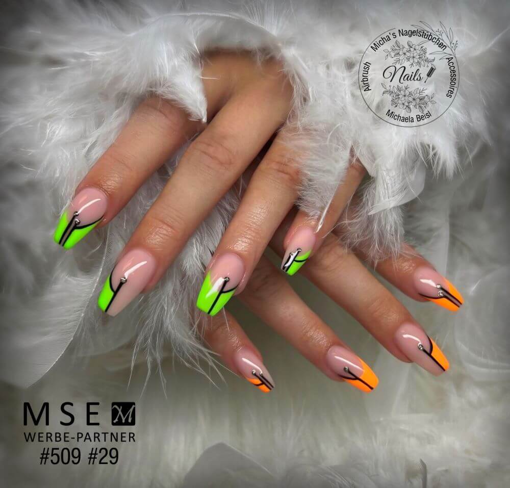 #509 Premium-PURE Color Gel 5ml Neon Orange-Gelb - MSE - The Beauty Company