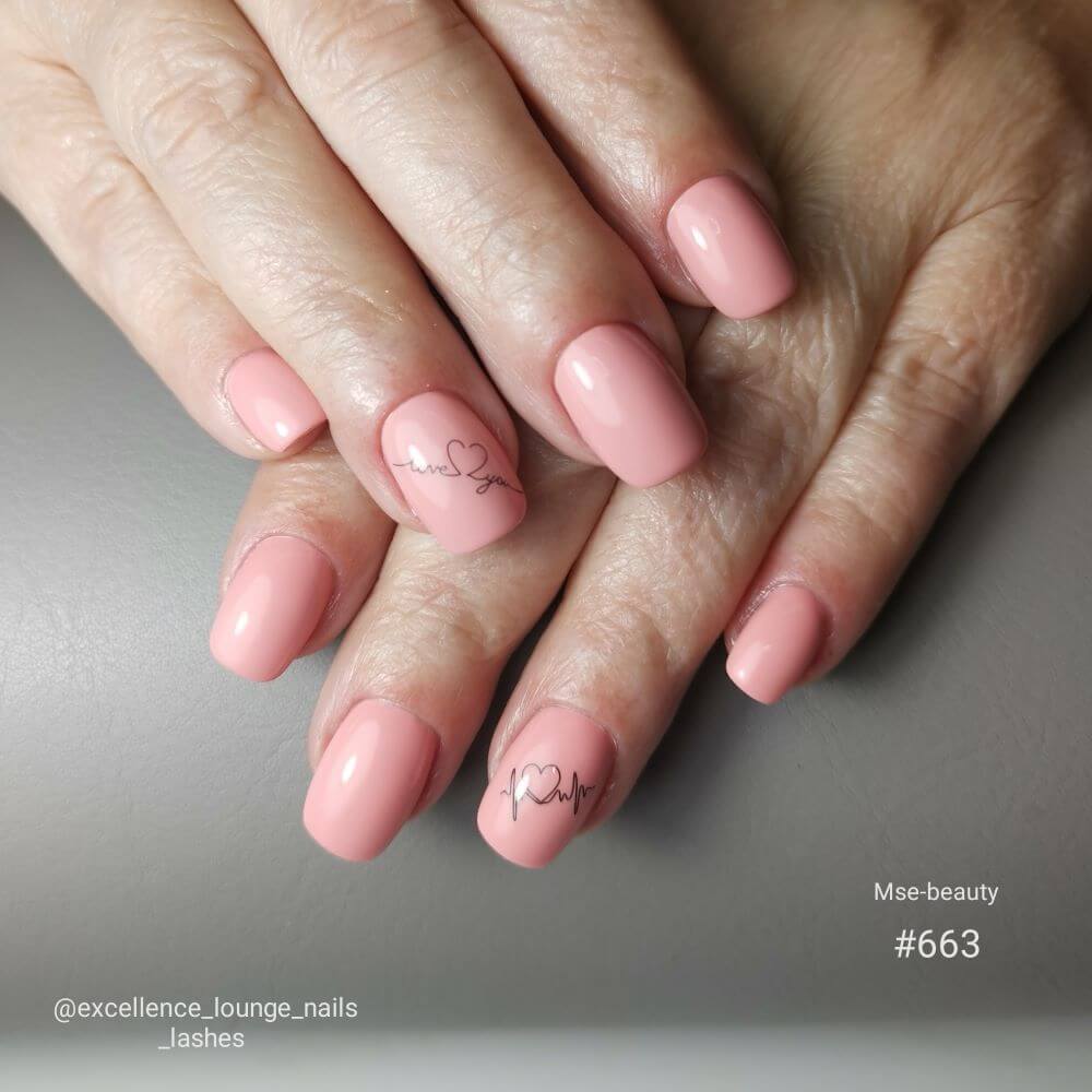 #663 Premium-PURE Color Gel 5ml Rosa - MSE - The Beauty Company