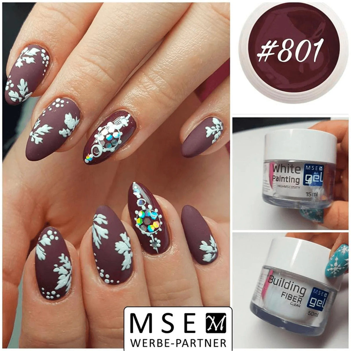 #801 Premium-PURE Color Gel 5ml Rot - MSE - The Beauty Company