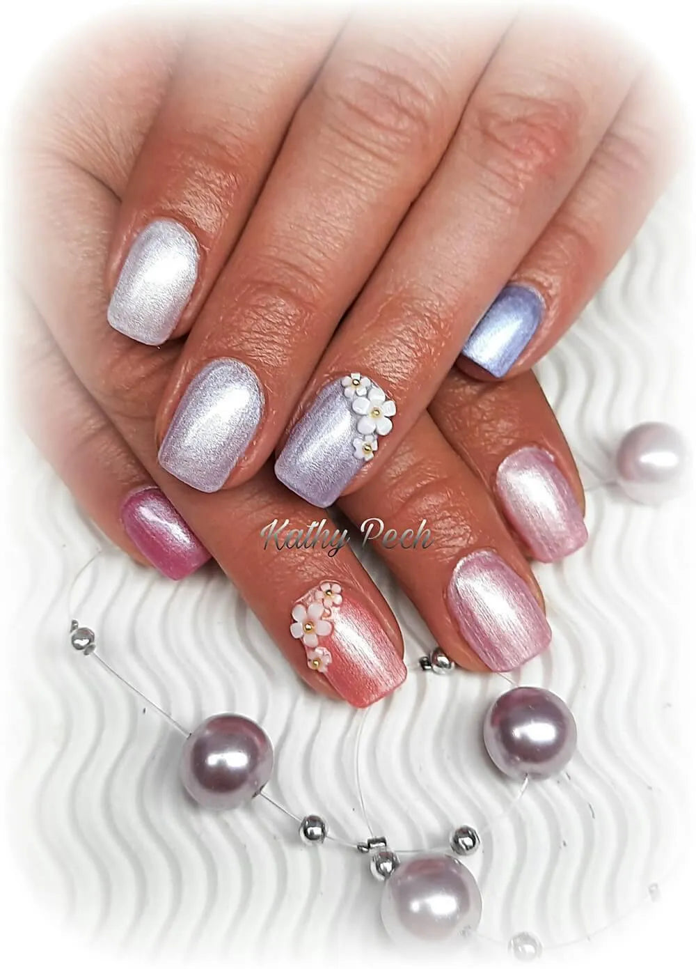 #P-14 Mother of Pearl EFFEKT Color Gel 5ml Violett - MSE - The Beauty Company