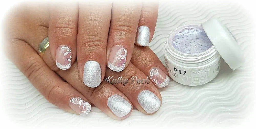 #P-17 Mother of Pearl EFFEKT Color Gel 5ml Weiss - MSE - The Beauty Company