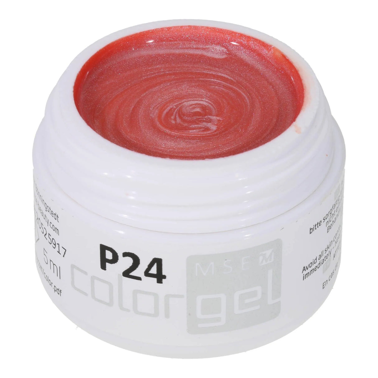 #P-24 Mother of Pearl EFFEKT Color Gel 5ml Orange - MSE - The Beauty Company