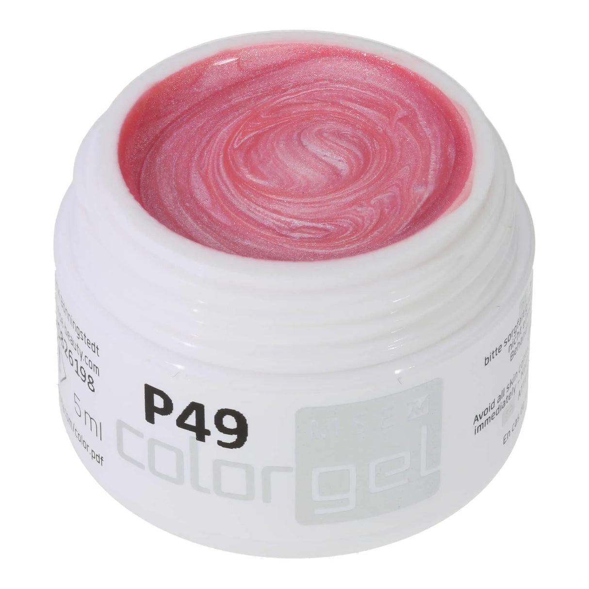 #P-49 Mother of Pearl EFFEKT Color Gel 5ml Rosa - MSE - The Beauty Company