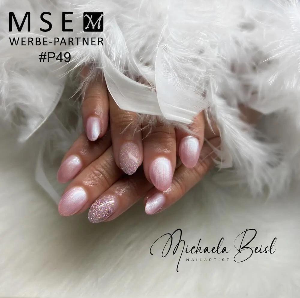 #P-49 Mother of Pearl EFFEKT Color Gel 5ml Rosa - MSE - The Beauty Company