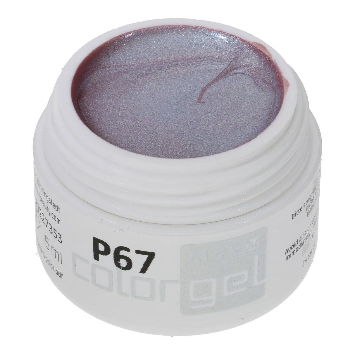 #P-67Mother of Pearl EFFEKT Color Gel 5ml Beige - MSE - The Beauty Company