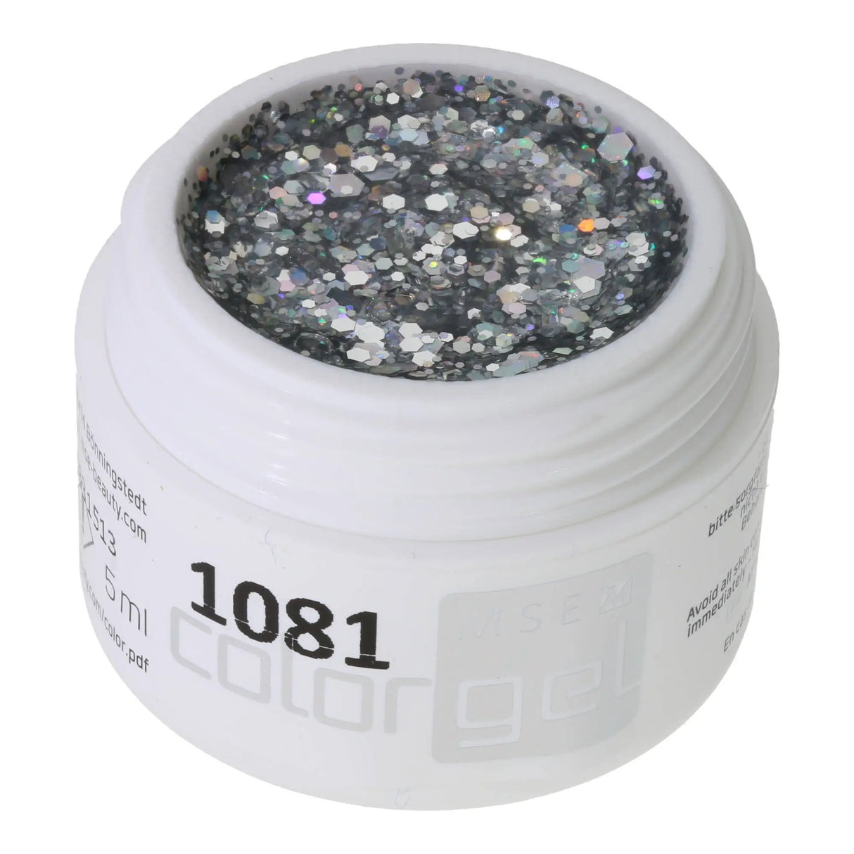 #1081 GLITTER Farbgel 5ml Klar