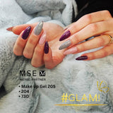 # 204 Gel de couleur à effet premium 5 ml violet foncé avec rose subtil