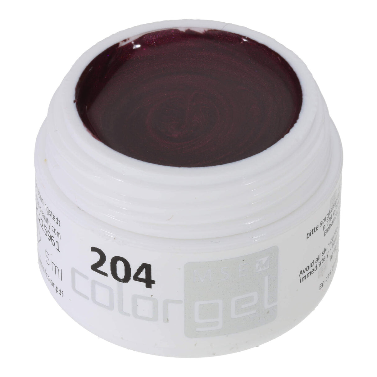 # 204 Gel de couleur à effet premium 5 ml violet foncé avec rose subtil