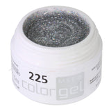 # 225 Gel de couleur brillante premium 5 ml d'argent argenté avec un très bel effet arc-en-ciel