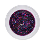 #270 Premium-GLITTER Color Gel 5ml Pinkfarbenes Gel mit pinkfarbenem Glitter und blauen Glitterpartikeln