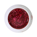 # 286 Gel de couleur brillant premium 5 ml Gel transparent avec paillettes en rouge et rose